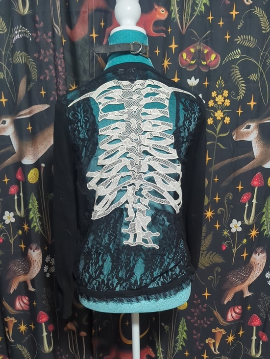 Too Fast Sweaters - Lace Skeleton Cardigan